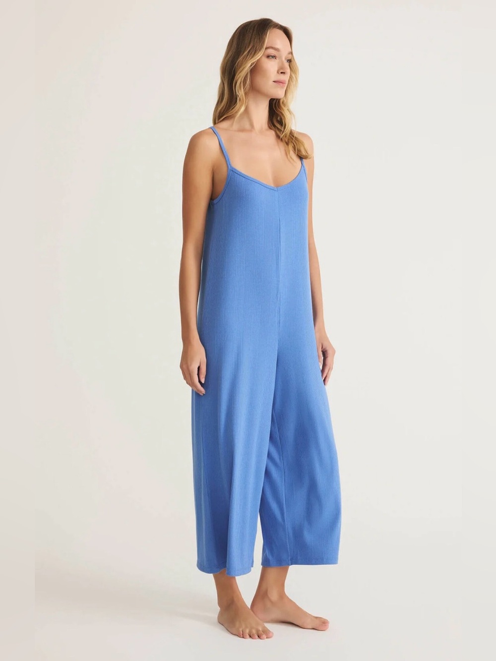 NWT Z SUPPLY Costa Azul Jumpsuit Bay Blue Size Medium - Picture 3 of 11